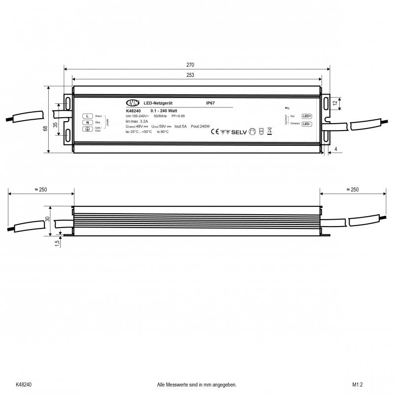 EVN 48V/DC LED-Netzgerät K48240