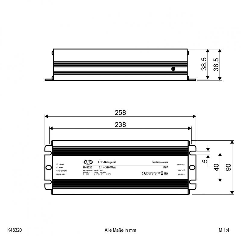 EVN 48V/DC LED-Netzgerät K48320
