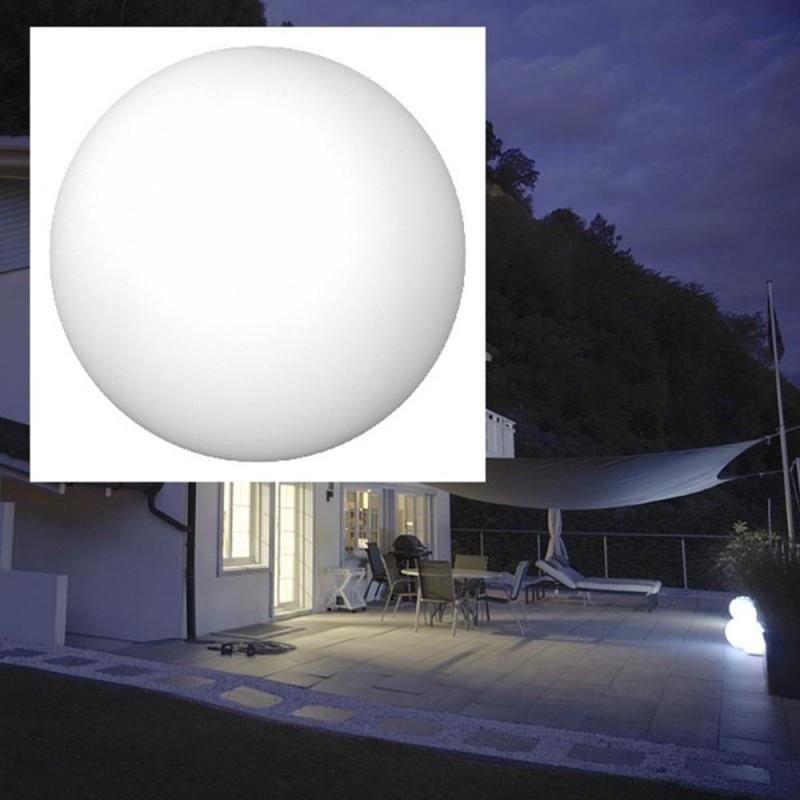 EVN Kugelleuchte Gartenkugel weiß Ø60cm IP55 inkl. Alu-Erdspieß