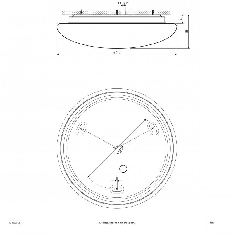 EVN LED Anbauleuchte, IP54 L410320125