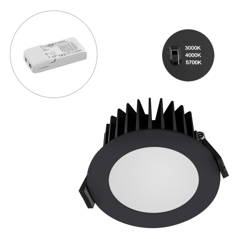 EVN L44D101625 LED Deckeneinbauleuchte anthrazit Ø103 mm Einbaudurchmesser 85 mm