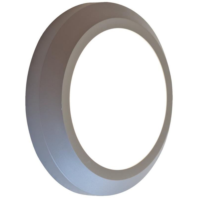 Graue runde EVN LED Wandleuchte für Innen & Außen IP65