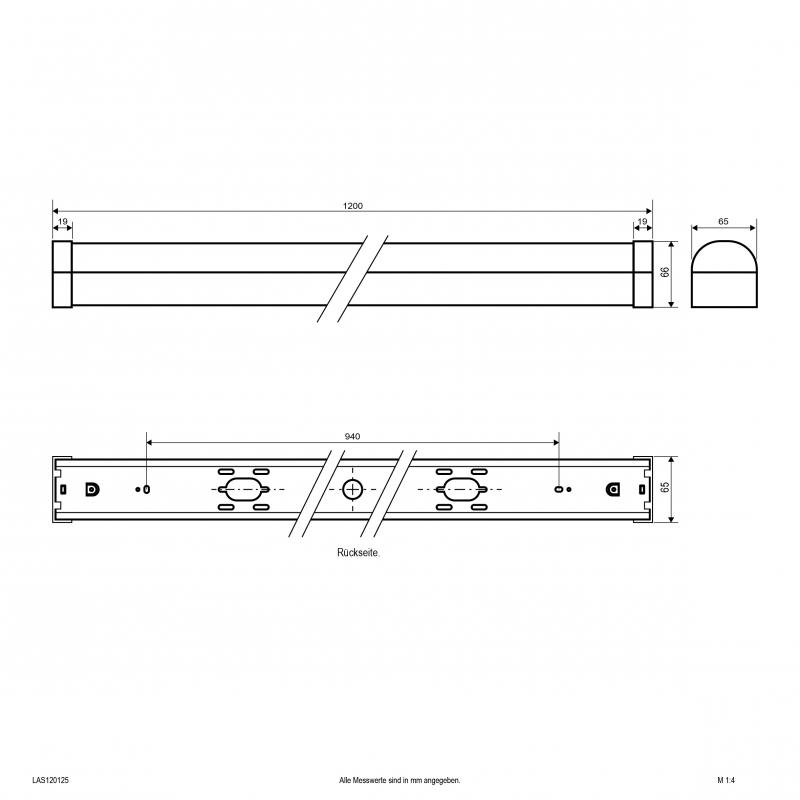 EVN LED Anbauleuchte, IP20, CCT- und Powerswitch LAS120125