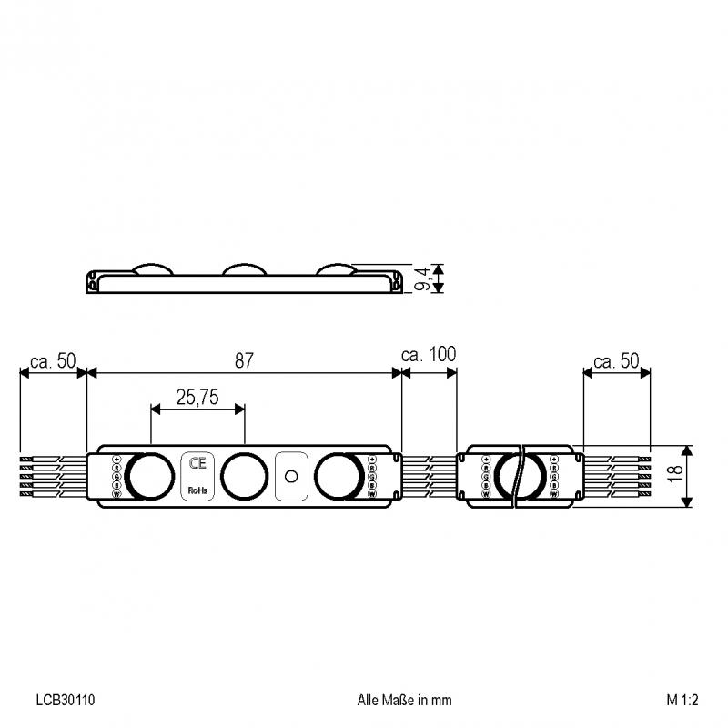 EVN LED Modul RGBW, 10er-Set LCB3990110