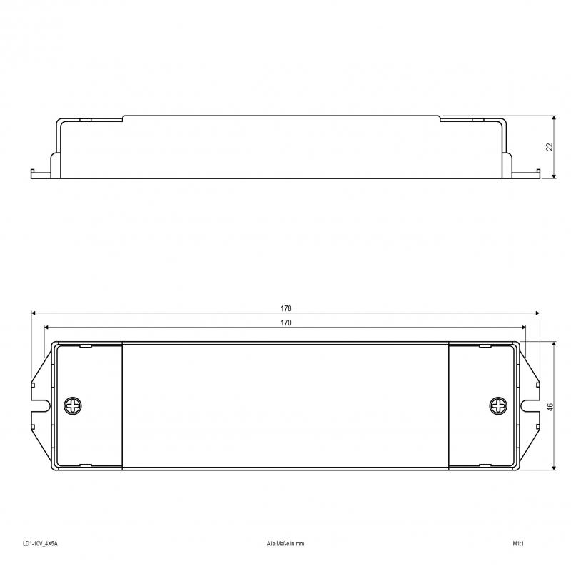 EVN Universal-LED-Dimmer mit 1-10V-Schnittstelle LD110V4X5A
