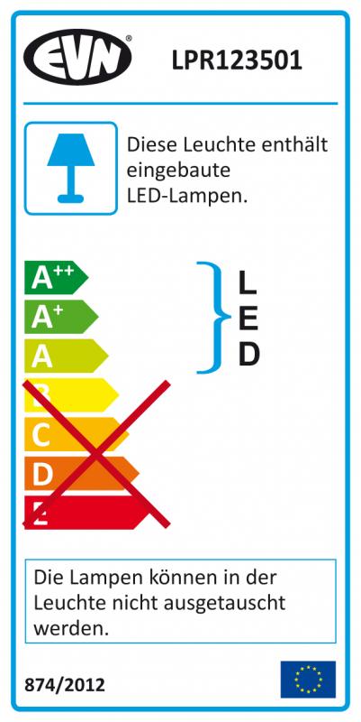 EVN LED Einbaupanel rund silber IP20 9W 4000K 630lm 350mA EinbauØ105
