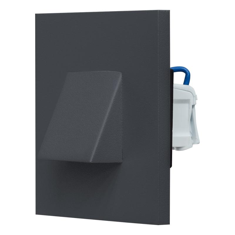 EVN LED Wandeinbau anthrazit IP44 1.8W 3000K EinbauØ55