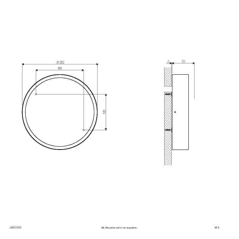 EVN LED Anbauleuchte mit einstellbarer Farbtemperatur LR65121525