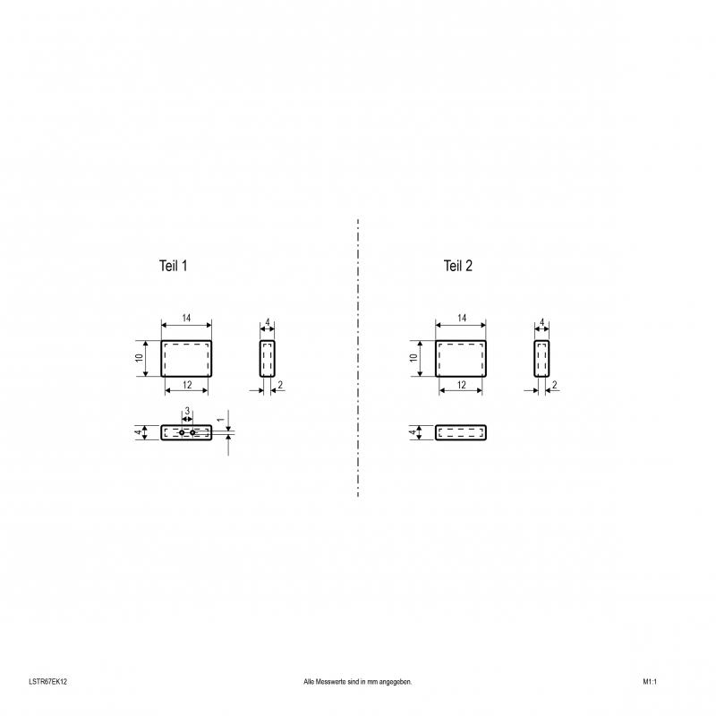 EVN 2er-Set Endkappen für IP67/68-LED-Stripe LSTR67EK12