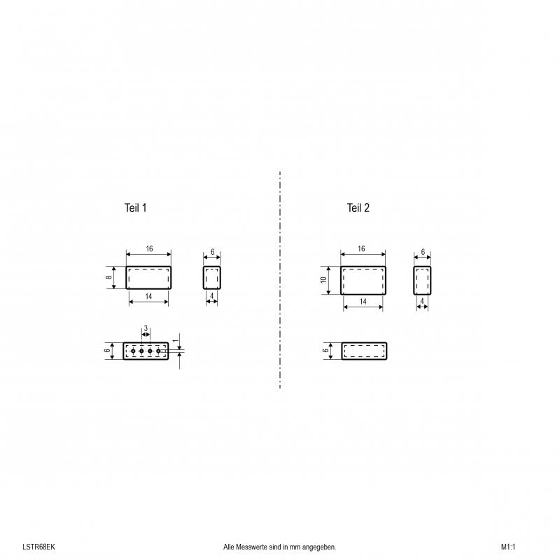 EVN 2er-Set Endkappen für IP68-LED-Stripe LSTR68EK