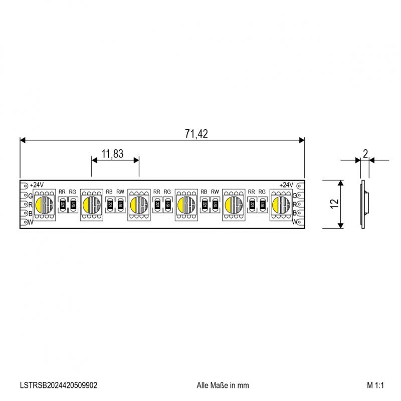 EVN Niedervolt LED-Strip, IP20, kürzbar LSTRSB2024420509902