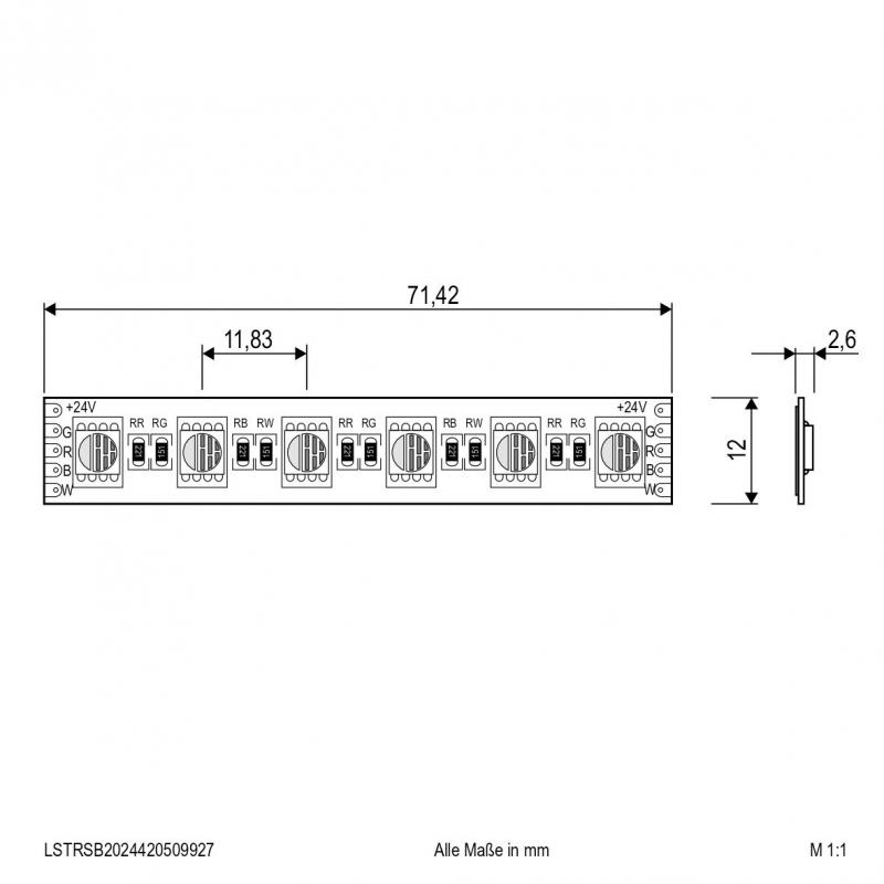 EVN Niedervolt LED-Strip, IP20, kürzbar LSTRSB2024420509927