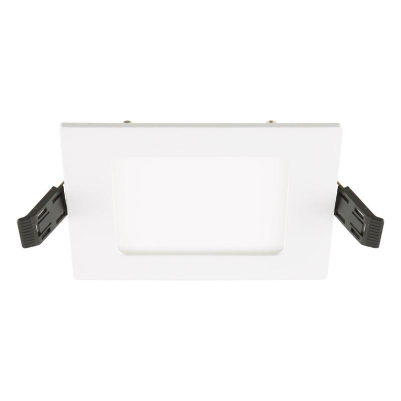 EVN LED Einbaupanel LTQ120125 7W 470lm 3000K/4000K weiß quadratisch IP54 Einbaudurchmesser 106 mm