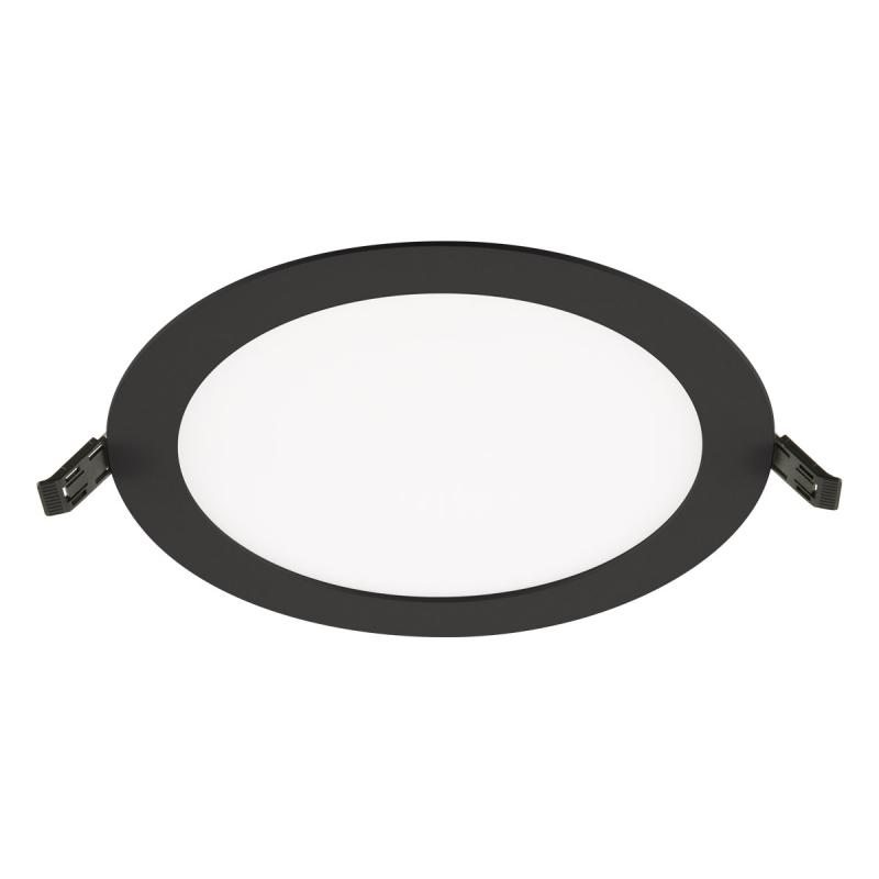 EVN LTR220925 LED Einbaupanel 18W 3000K-4000K 1692lm schwarz dimmbar IP54 Einbaudurchmesser 206mm