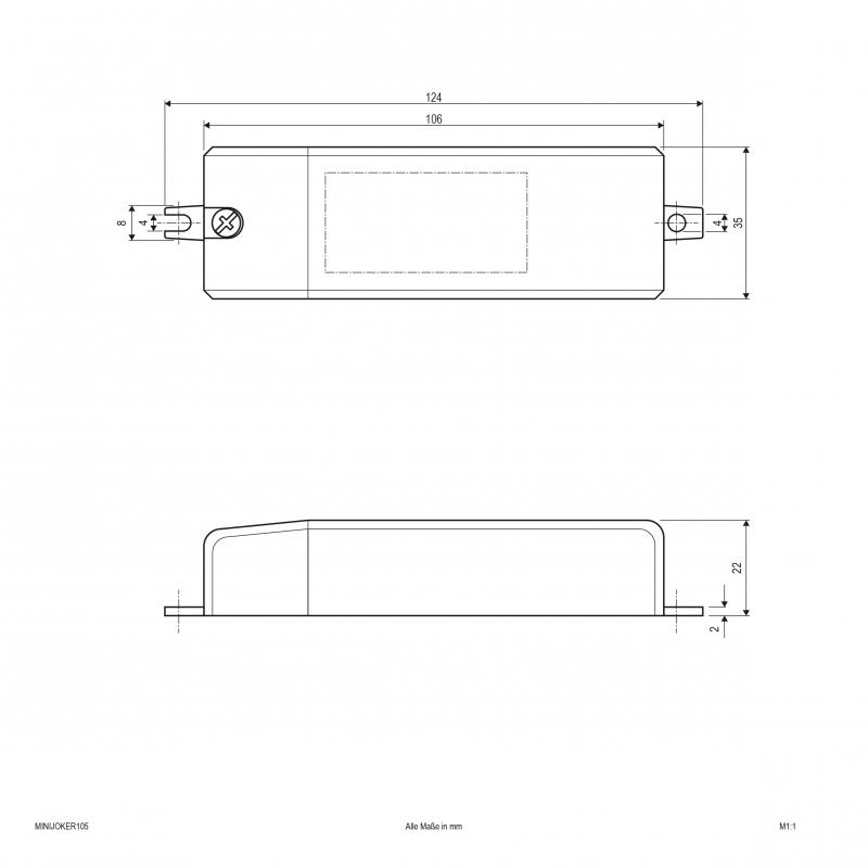 EVN Eletronischer Halogen-Trafo, 12V/AC MINIJOKER105
