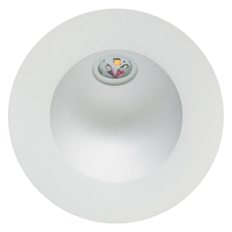 EVN LED Wand Einbaustrahler warmweißes Licht feuchtraumgeeignet in weiß IP54 2W 3000K EinbauØ60