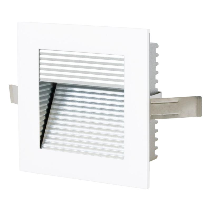 EVN LED Wand Einbaustrahler warmweißes Licht in weiß IP20 1.2W 3000K