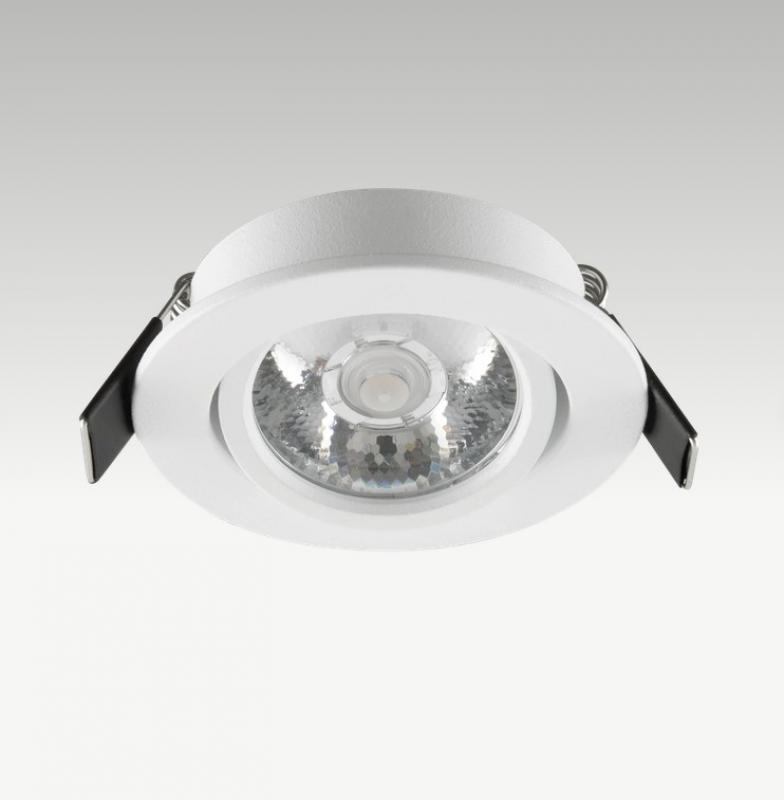 EVN P23030102 LED Deckeneinbauleuchte 3W 3000K Weiß schwenkbar IP20 Einbaudurchmesser 55 mm