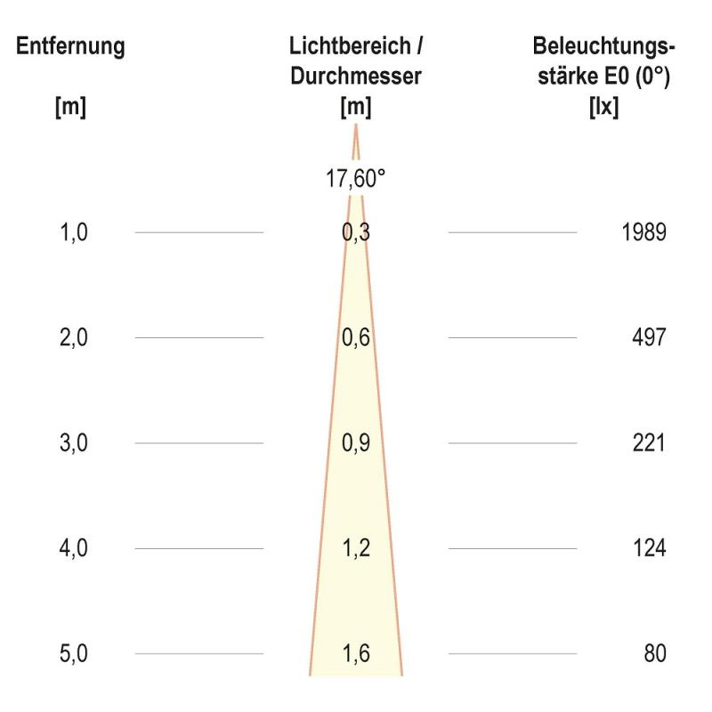 EVN P-LED Deckenleuchte rund schwenkbar chrom-sat. IP20 3000K 3W 210lm EinbauØ55