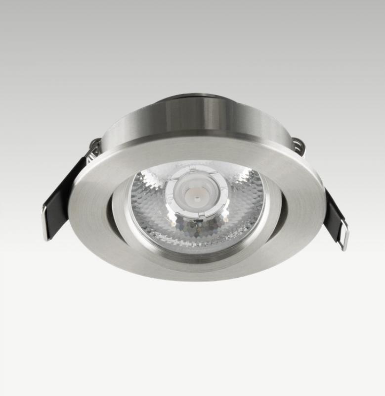 EVN P-LED Deckenleuchte rund schwenkbar chrom-sat. IP20 3000K 3W 210lm EinbauØ55