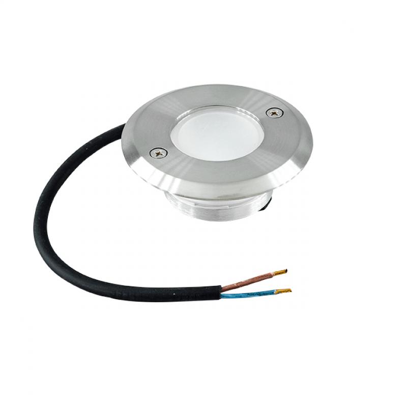 EVN LED Wandeinbaustrahler IP65 1W 3000K warmweißes Licht feuchtraumgeeignet EinbauØ52