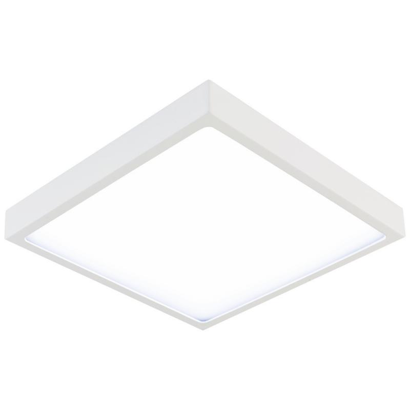 EVN LED Decken- und Wandleuchte quad. weiß IP20 18W 4000K- neutralweiße Beleuchtung