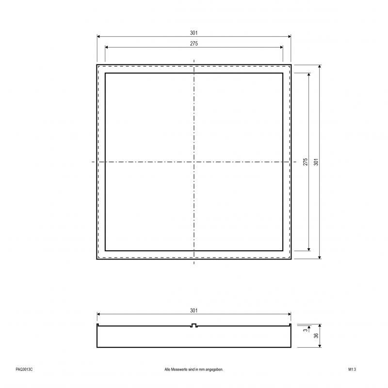 EVN Gehäusering für Anbauleuchte PAQ300125 PAQ3013C