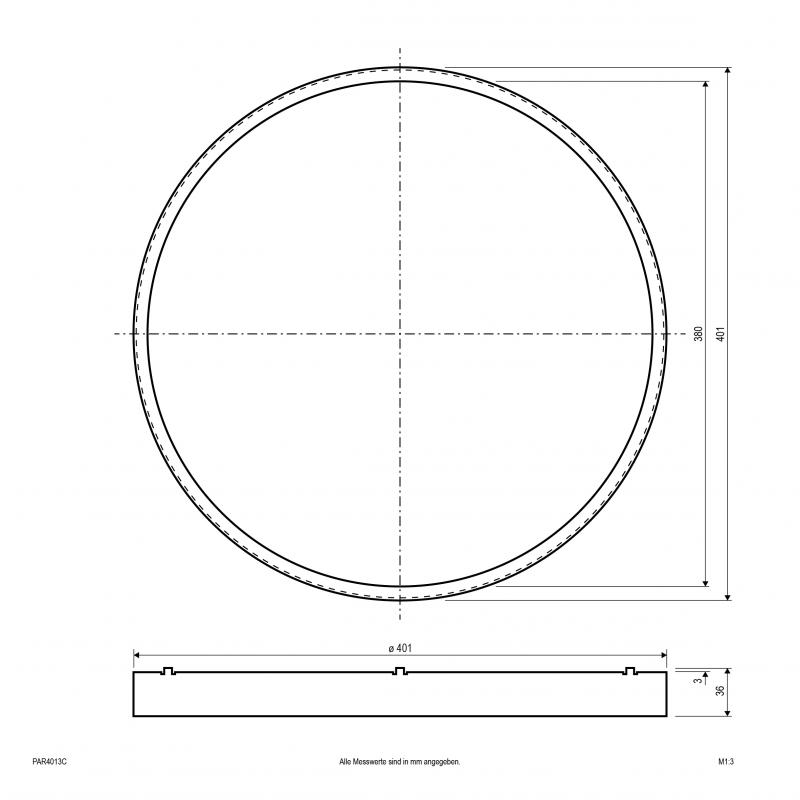 EVN Gehäusering für Anbauleuchte PAR400125 PAR4013C