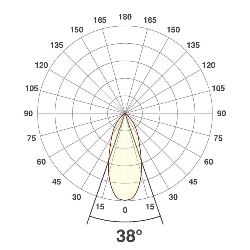 EVN P-LED Decken-Einbaustrahler mit warmweißem Licht & hoher Farbwiedergabe rund schwenkbar alu pol. IP20 6W 3000K 90Ra EinbauØ68
