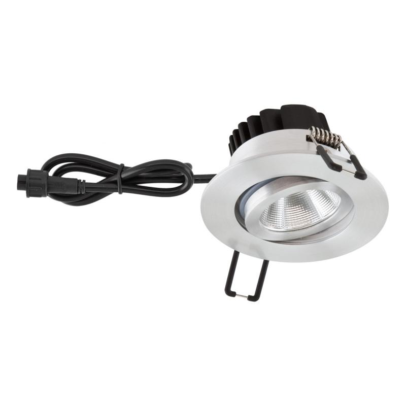 EVN PC650061402 COB-LED Deckeneinbauleuchte 6W 3000K Aluminium IP65 (Einbaudurchmesser 68 mm)
