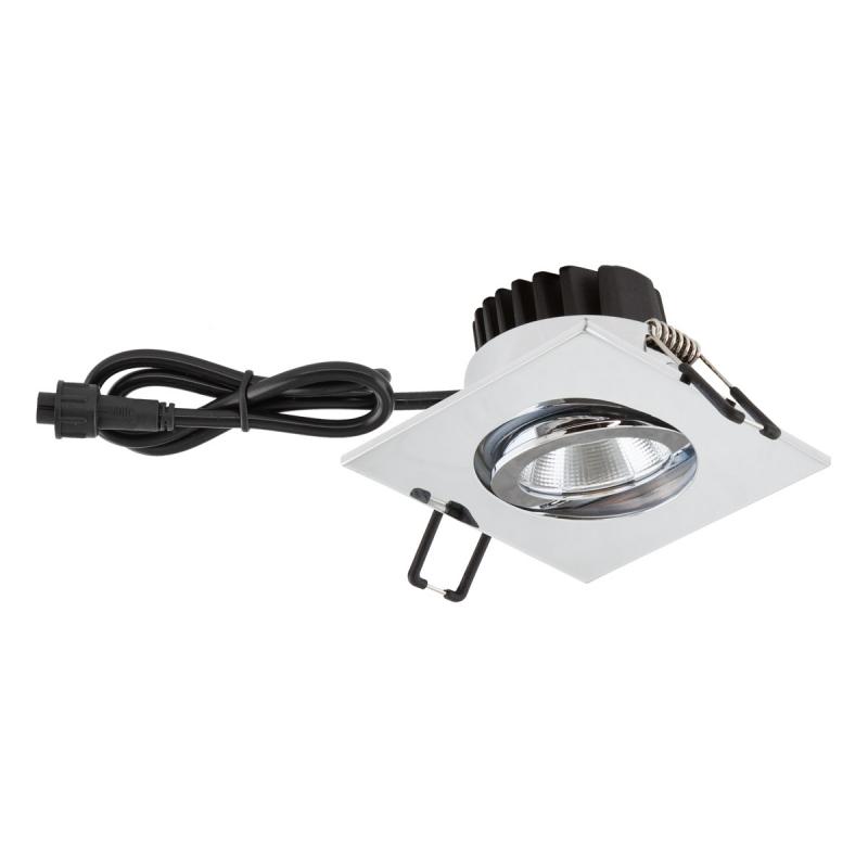 EVN PC654061102 COB LED Deckeneinbauleuchte 6W 3000K Chrom schwenkbar IP65 Einbaudurchmesser 68 mm