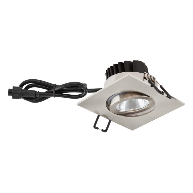 EVN PC654061302 COB LED Deckeneinbauleuchte 6W 3000K Edelstahl schwenkbar IP65 Einbaudurchmesser 68 mm