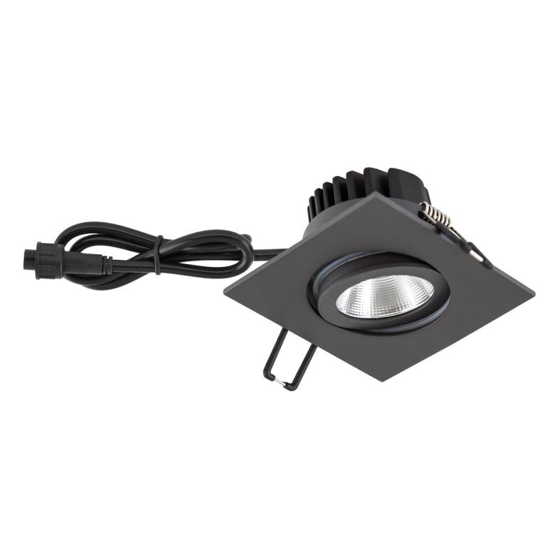 EVN PC654061602 COB LED Deckeneinbauleuchte 6W 3000K Anthrazit IP65 schwenkbar Einbaudurchmesser 68 mm