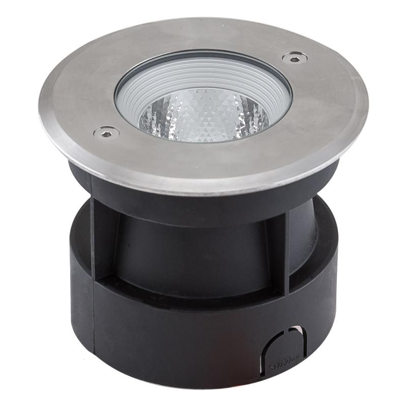 Fassadenstrahler EVN LED Bodeneinbauleuchte rund IP67 6W 3000K 419lm Warmweiße Außenbeleuchtung