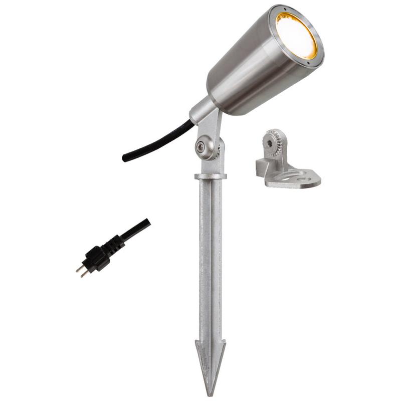 EVN LED Erdspießleuchte warmweißes Licht Gartenspot EDS IP68 6W 3000K 370lm 5m für IP44-Stecksystem