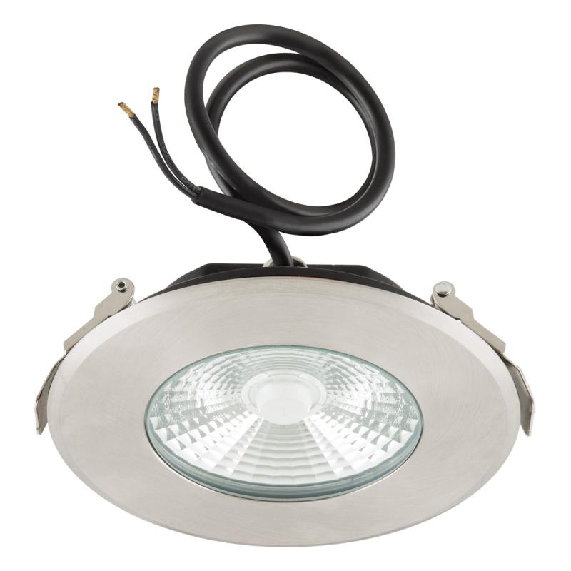 EVN PCD67241202 LED Deckeneinbauleuchte 12W 3000K Edelstahl IP67 Einbaudurchmesser 130 mm