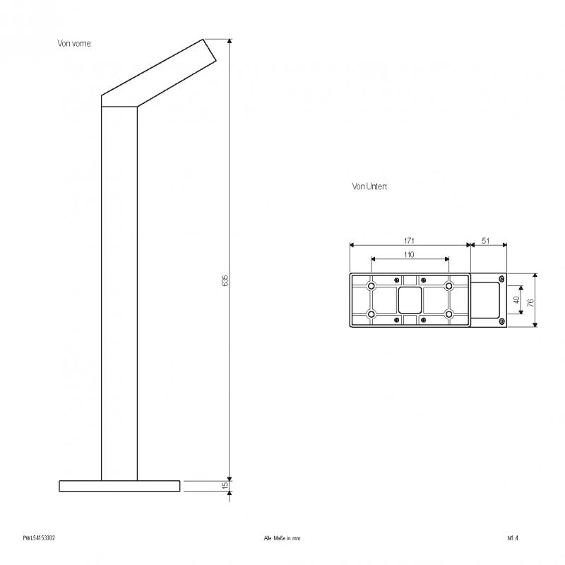 EVN LED Wegeleuchte, IP54 PWL54153302