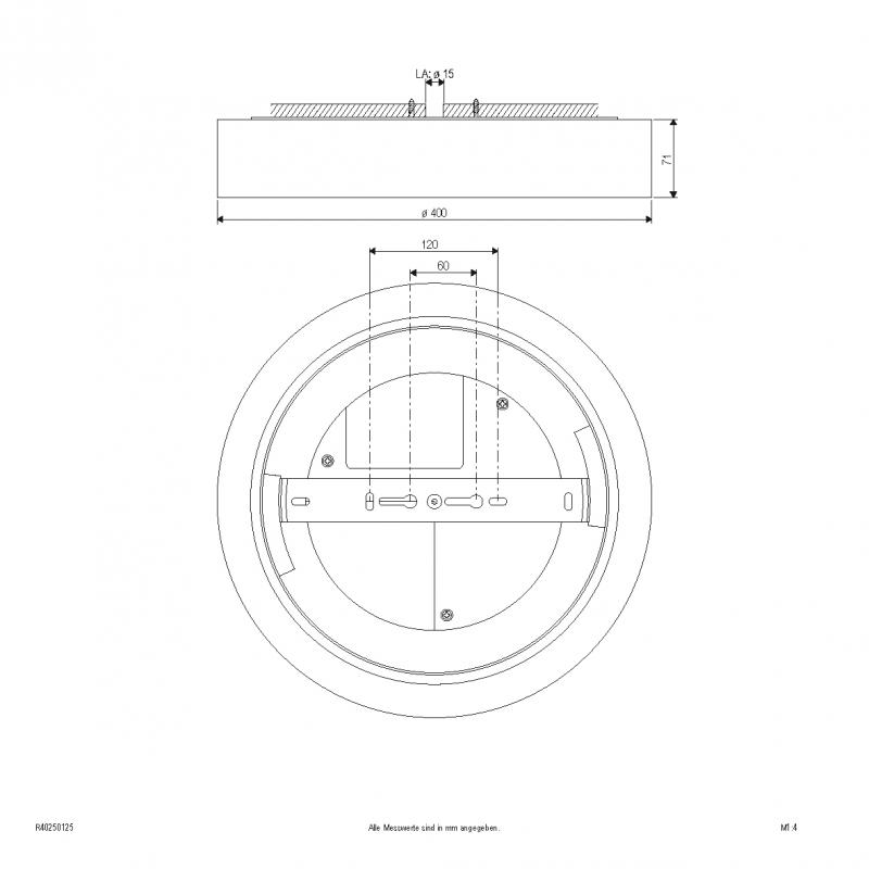 EVN LED Anbauleuchte mit einstellbarer Farbtemperatur R40250125