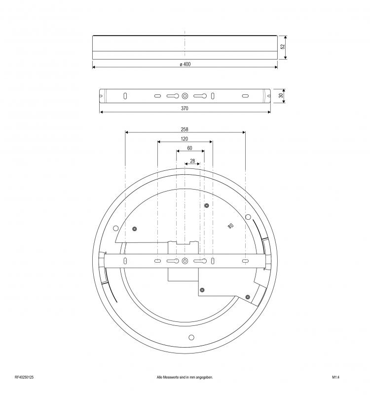 EVN LED Anbauleuchte mit einstellbarer Farbtemperatur RF40250125