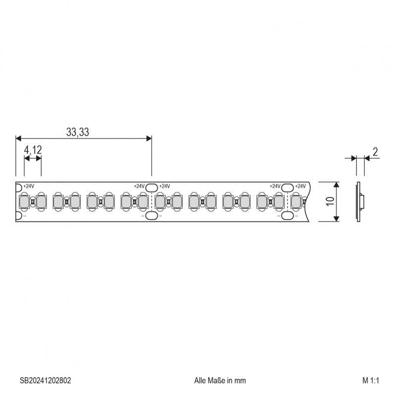 EVN Niedervolt LED-Strip, IP20, kürzbar SB20241202802