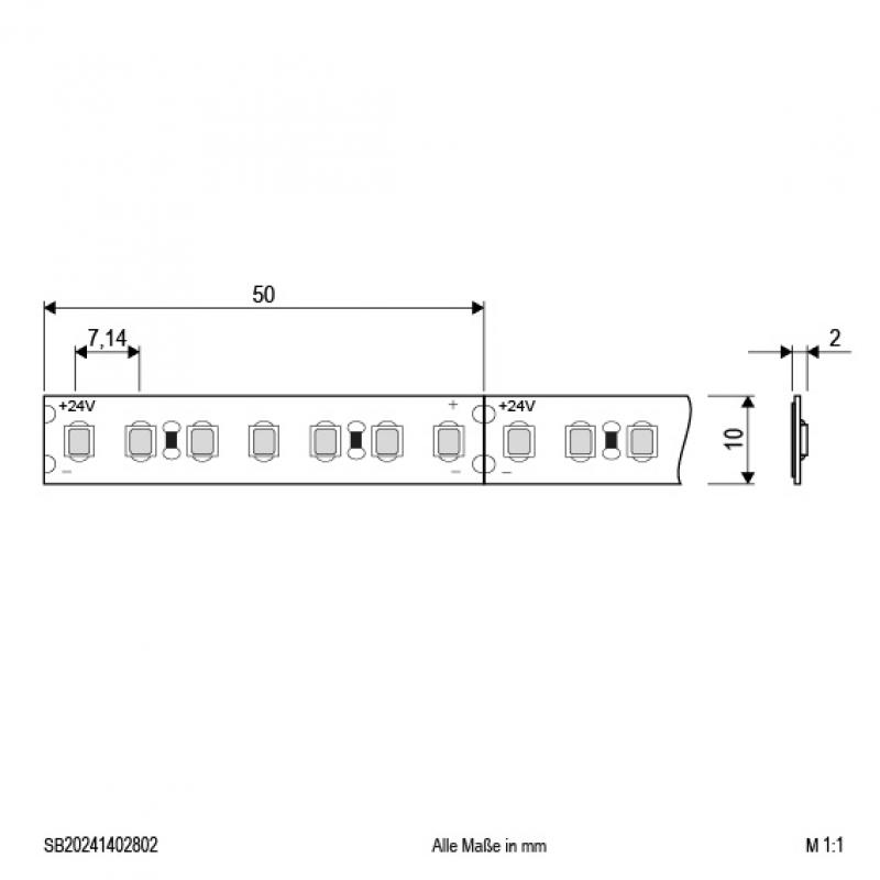 EVN Niedervolt LED-Strip, IP20, kürzbar SB20241402802