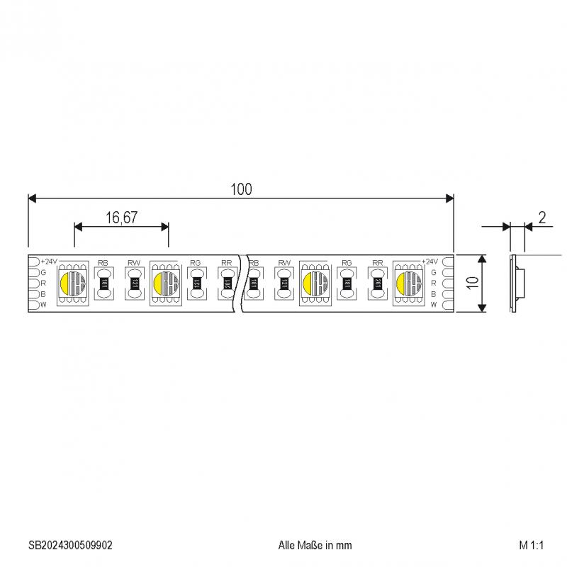 EVN Niedervolt LED-Strip, IP20, kürzbar SB2024150509902