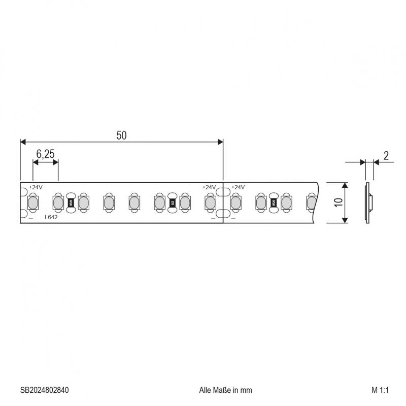 EVN Niedervolt LED-Strip, IP20, kürzbar SB2024802840