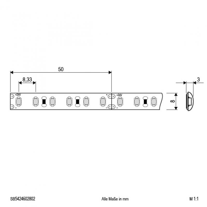 EVN Niedervolt LED-Strip, IP54, kürzbar SB5424602802