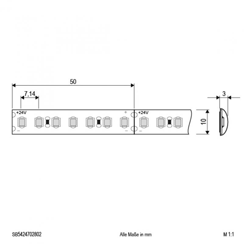 EVN Niedervolt LED-Strip, IP54, kürzbar SB5424702802
