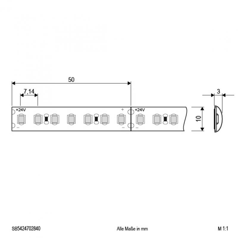 EVN Niedervolt LED-Strip, IP54, kürzbar SB5424702840