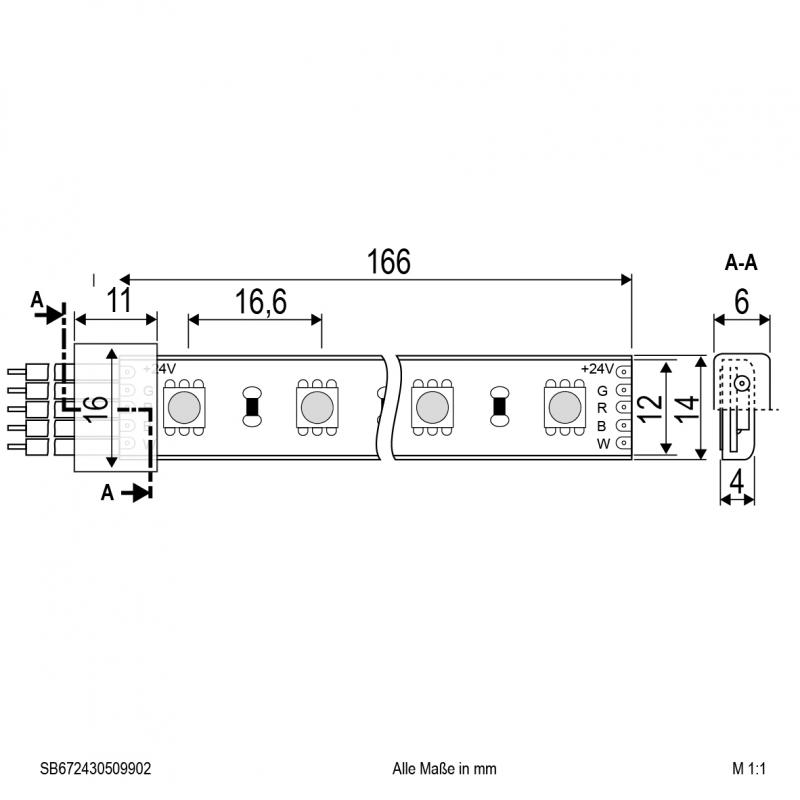 EVN Niedervolt LED-Strip, IP67, kürzbar SB672430509902