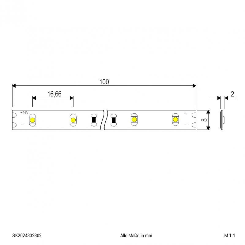 EVN Niedervolt LED-Strip, IP20, konfektionierbar SK2024302802