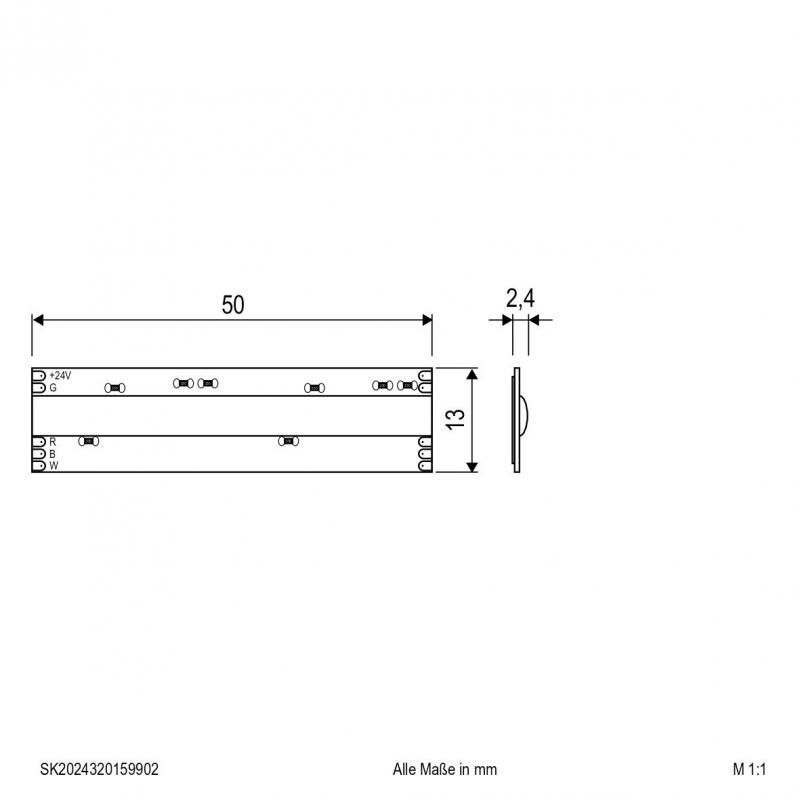 EVN Niedervolt COB LED-Strip, IP20, konfektionierbar SK2024320159902