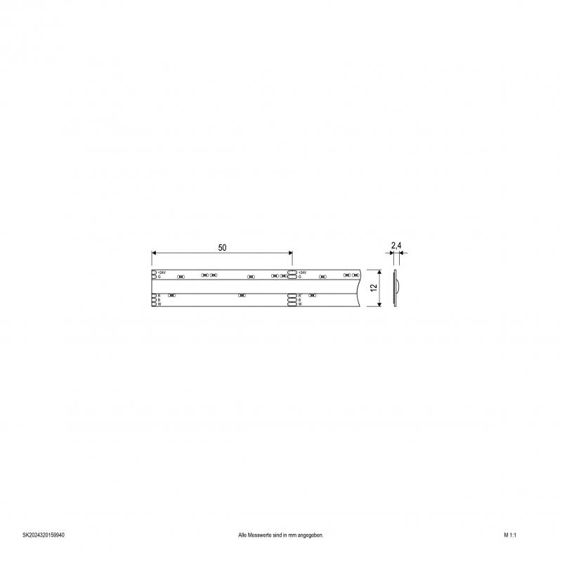 EVN Niedervolt COB LED-Strip, IP20, konfektionierbar SK2024320159940